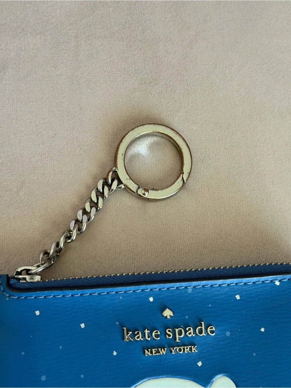 Kate Spade ❄️ Arctic Friends Medium L-Zip Card Holder